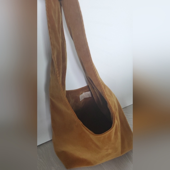 MERIT Suede Makeup Bag in Camel/Brown - Picture 3 of 6